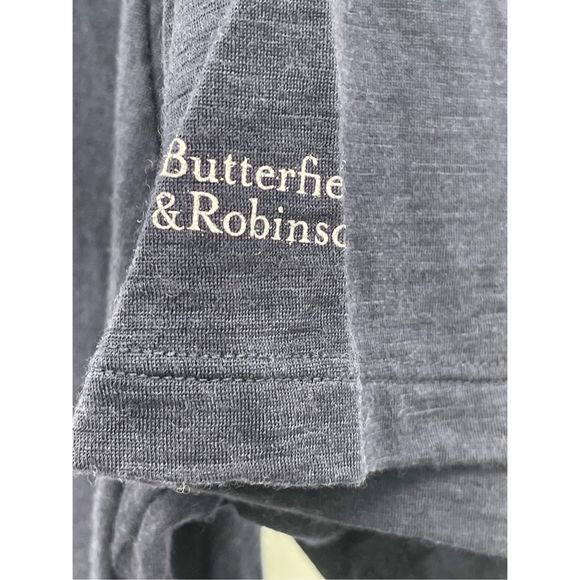 Icebreaker T Shirt Butterfield Robinson Men XL‎ Blue Merino Wool Short Sleeve - Picture 10 of 11